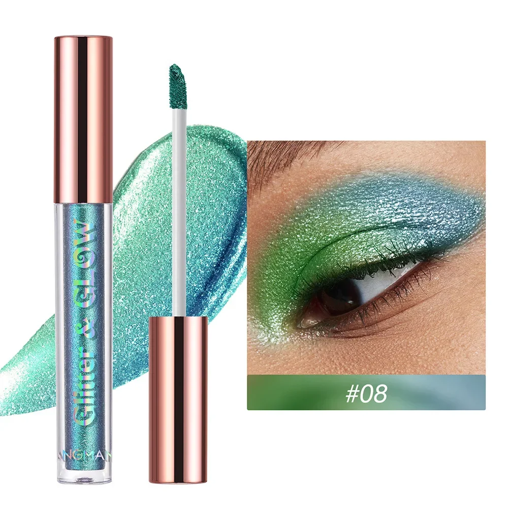 Multi Chrome Pigments Eye Shadow Palette Aurora Long Lasting Multi Chrome Chameleon Glitter Liquid Eyeshadow Eye Glitter Makeup