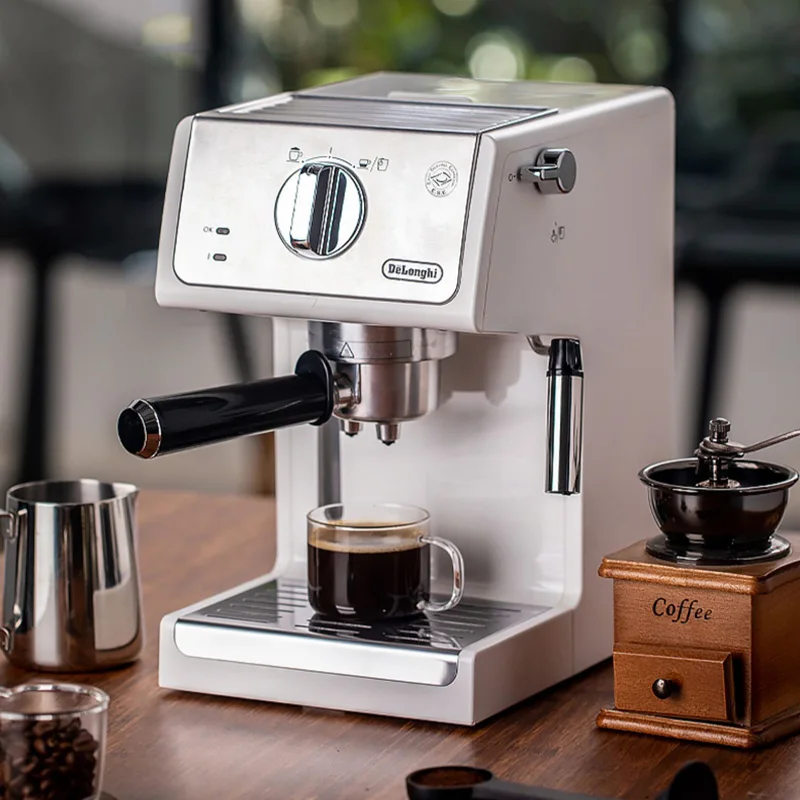 Delonghi Macchina Da Caffè All-In-One Macchina Per Caffè Espresso Italiana Semiautomatica A Vapore Ad Alta Pressione 15 Bar Cappuccino Latte Per Caffè