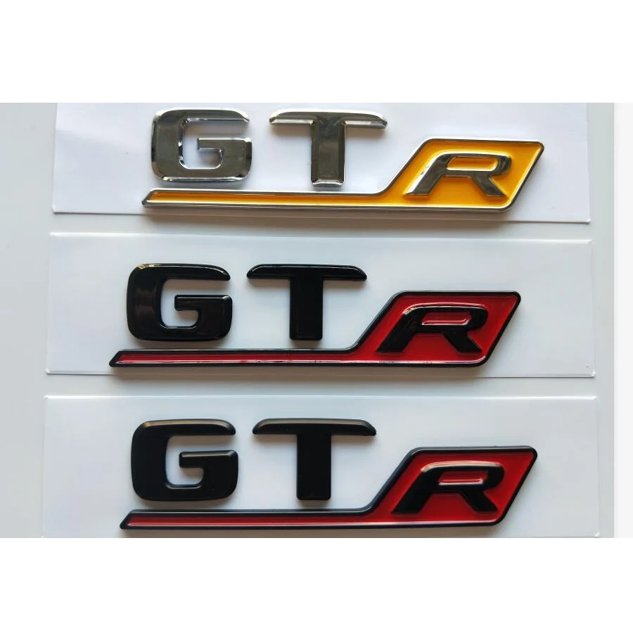 Chrome Black Letters G T R Trunk Emblems Badge Sticker Per Mercedes Benz C190 X290 R190 Coupe Convertible Amg Gt Gtr
