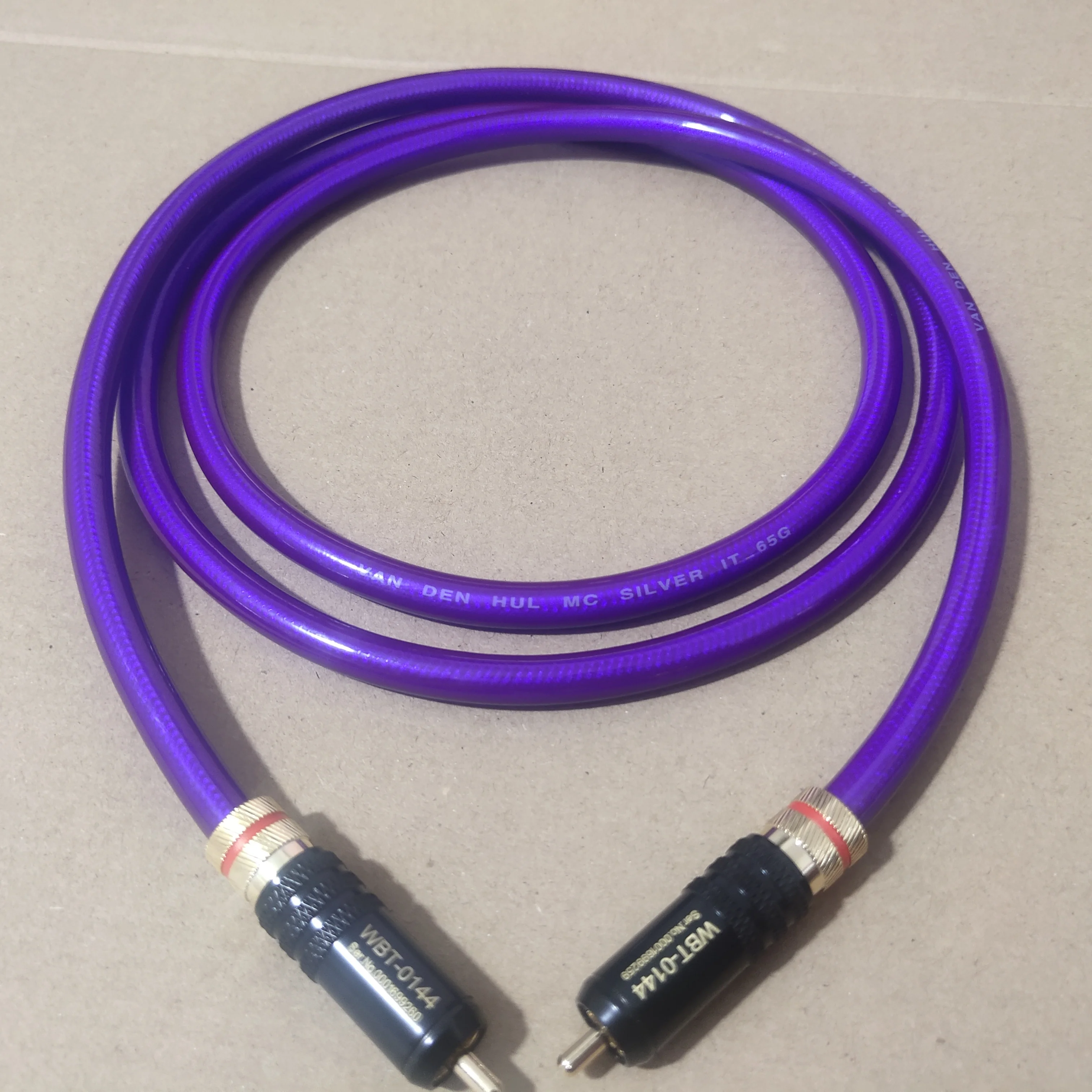 Holland Van Den Hul Vdh 75Ω Cavo Coassiale Digitale Dac Spdif Silver Cable Decoder Rca Line Cavo Audio Stereo Con Spina Wbt-0144