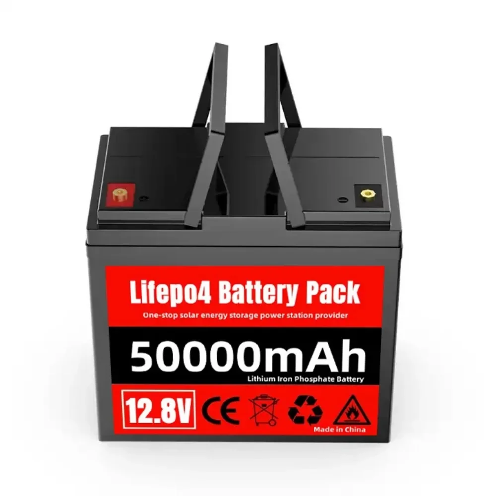 Batteria Al Litio Ferro Fosfato 12V 50Ah Lifepo4 Batteria Bms Lifepo4 Integrata Per Sistema Di Energia Solare Motore A Traina Rv House