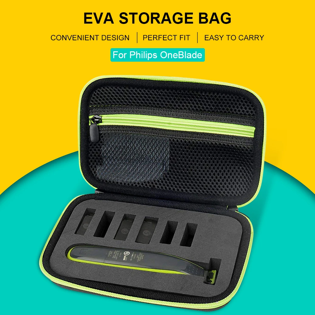 Nuova Custodia Rigida In Eva Per Philips Oneblade Hybrid Accessories Organizer Beard Trimmer Borsa Per Il Trasporto Borsa Per La Conservazione Del Ras