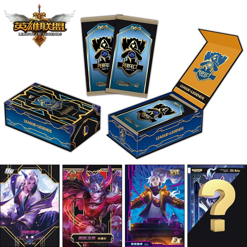New Original League Of Legends Collection Cards Rare Limited Edition Silver Dragon Knights Edg Hidden Card Table Game Board Toys