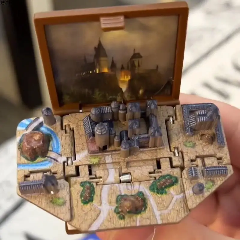 3D Magic Castle Mystery Hidden World Libro Pieghevole Portachiavi Pop-Up Sorpresa Pop Finger Gioco Portatile Bambini Giocattolo Antistress