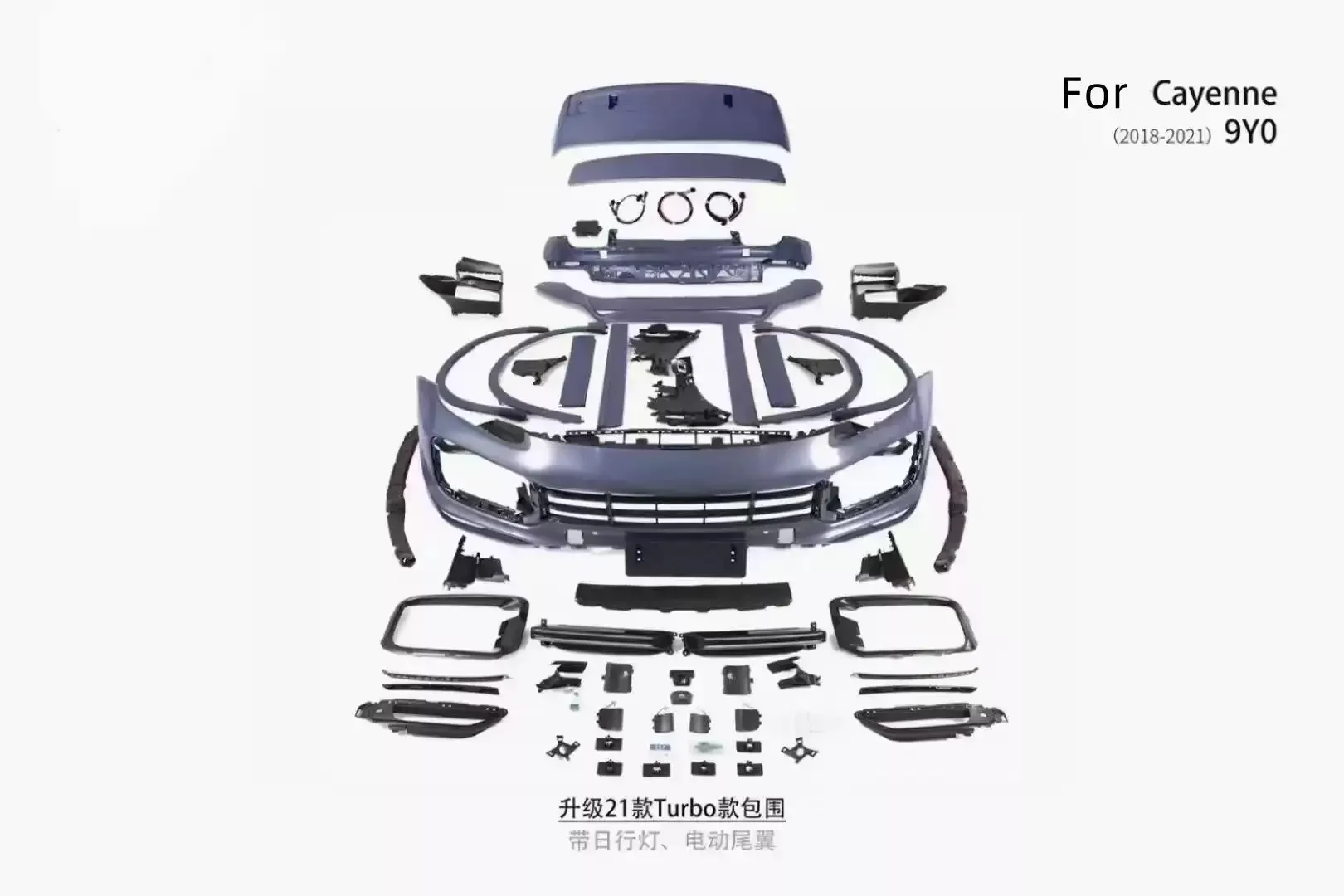 Car Surround Body Kit Paraurti Anteriore Posteriore Per Porsche Cayenne Panamera Cayman Boxster Grill Fendinebbia Copertura Gonna Laterale