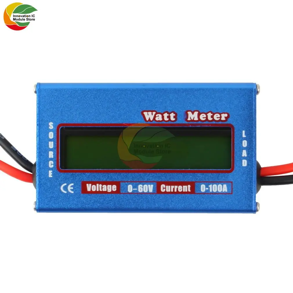 Digital Lcd Dc 60V 100A Balance Voltage Battery Power Analyzer Rc Watt Meter Wattmeter Tester Checker Balancer Char 100 A60V