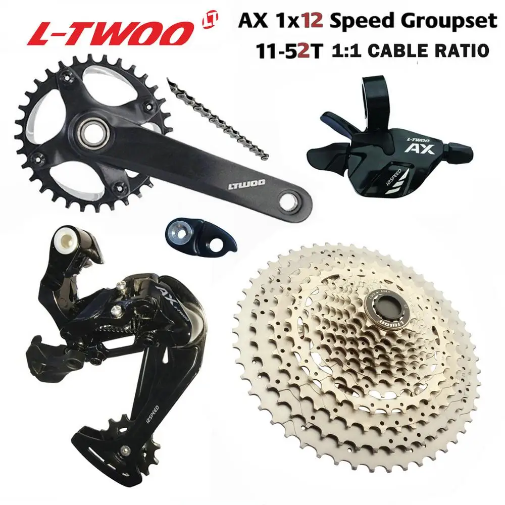 Ltwoo Gruppo Ax12 Velocità Shifter Deragliatore Posteriore Cassette 11-50T 52T Guarnitura Ybn Sumc 11S Catena Nx Gx Xx1 Aquila 12 S Groupset