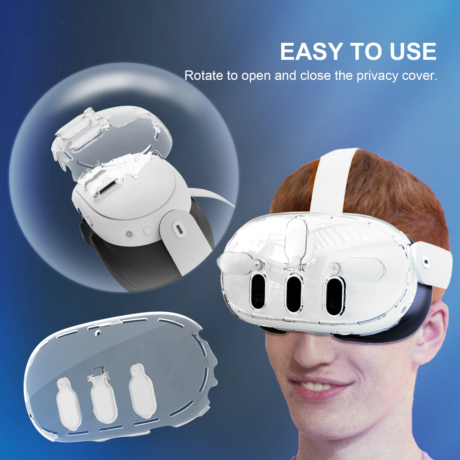 Per Meta Quest 3 Vr Eye Glasses Custodia Protettiva Per Pc