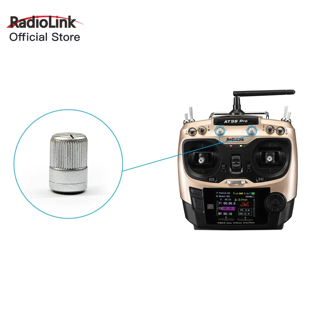 Trasmettitore Radiolink Rc At9/At9S/At9S Pro Vr Manopola Interruttori Per Accessori Di Ricambio Originale