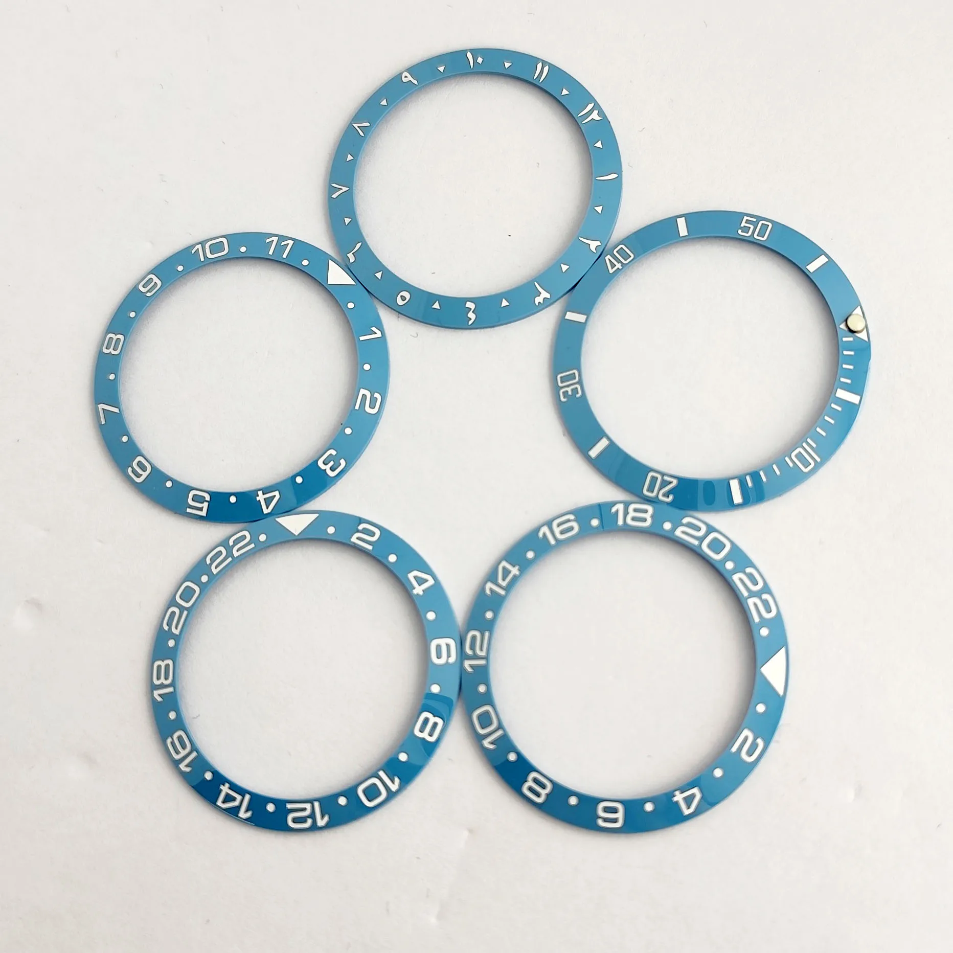 Inserto In Ceramica Da 38Mm Tiffany Blue Bezel Gmt Watch Insert Bezel Blue Luminous Per 40Mm Sub Case Watch Accessorio Strumento Di Riparazione