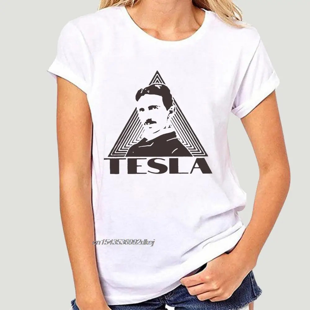 Nikola Tesla Magliette Per Uomo T-Shirt In Cotone Inventor Fisica Elettricità Scienza Energia Edison Manica Corta 4Xl 5Xl 6Xl 5437A
