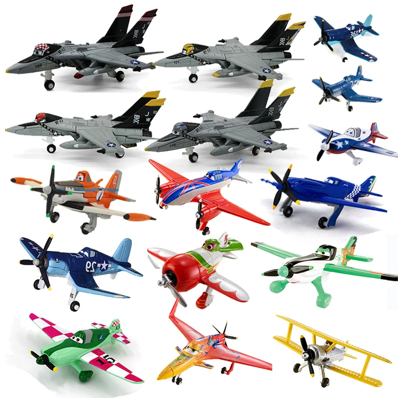 Disney Pixar Aircraft Ishani El Chupuira Dusty Ripslinger Red Grid Fighter Diecast Aircraft Model Plane Toy For Kids Birthday