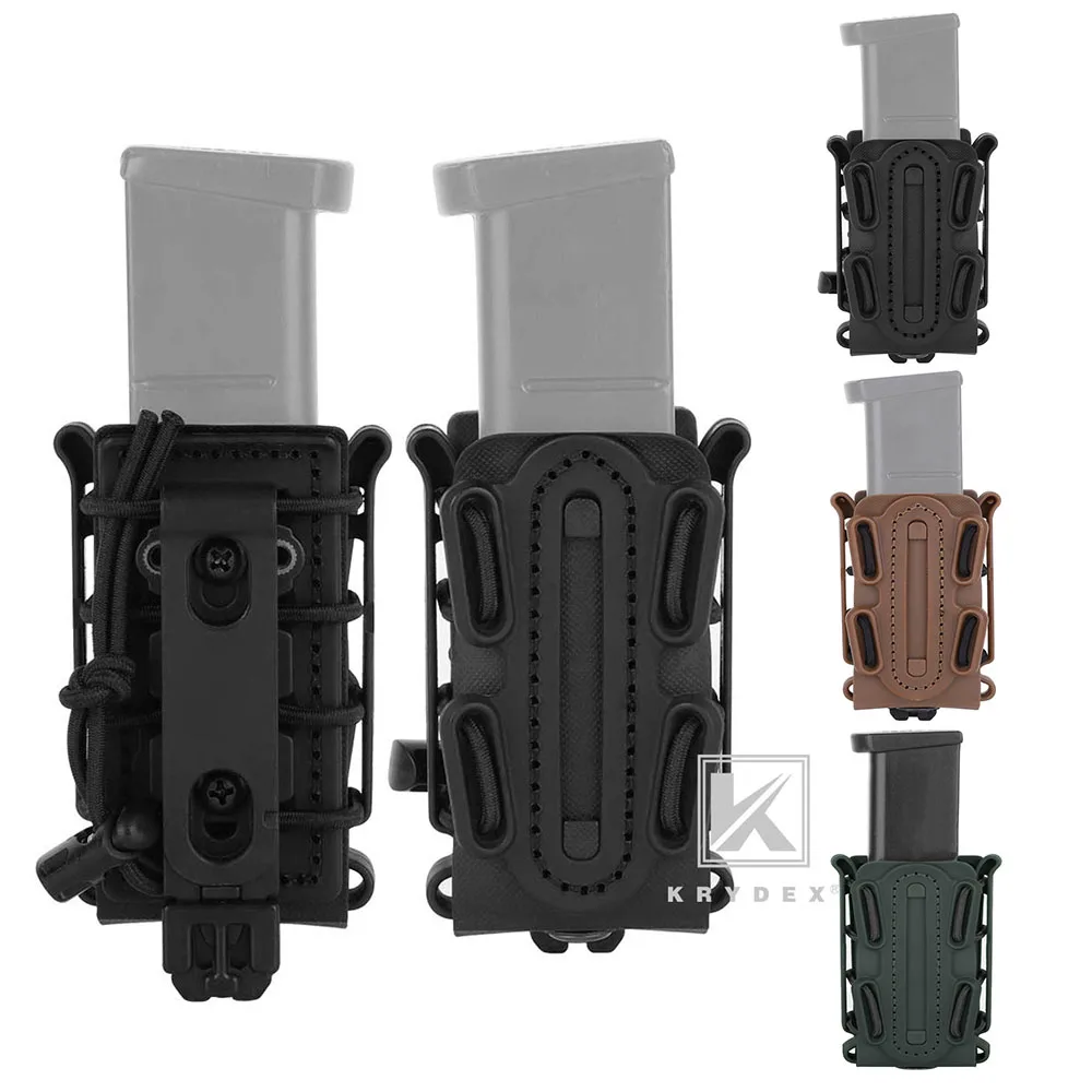 Krydex Magazine Pouch Combo Rifle Mag Nylon Pistol Pouch Tactical Fastmag Softshell Magazine Pouch 9Mm