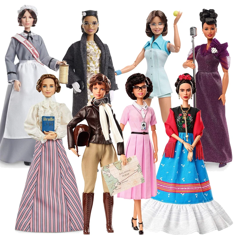 Barbie Inspirational Women Series Firenze Nightingale Helen Kia Frida Kahlo Ella Componibile Bambola Per Ragazza Miglior Regalo