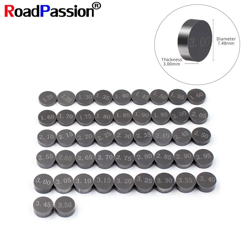 47Pcs Dirtbike Motore Motore Valvola Regolabile Diametro Spessore 7.48Mm Kit Per Yamaha Wr250F Gts1000A Fzs600 Fzr600R Fzr400 Fzr1000