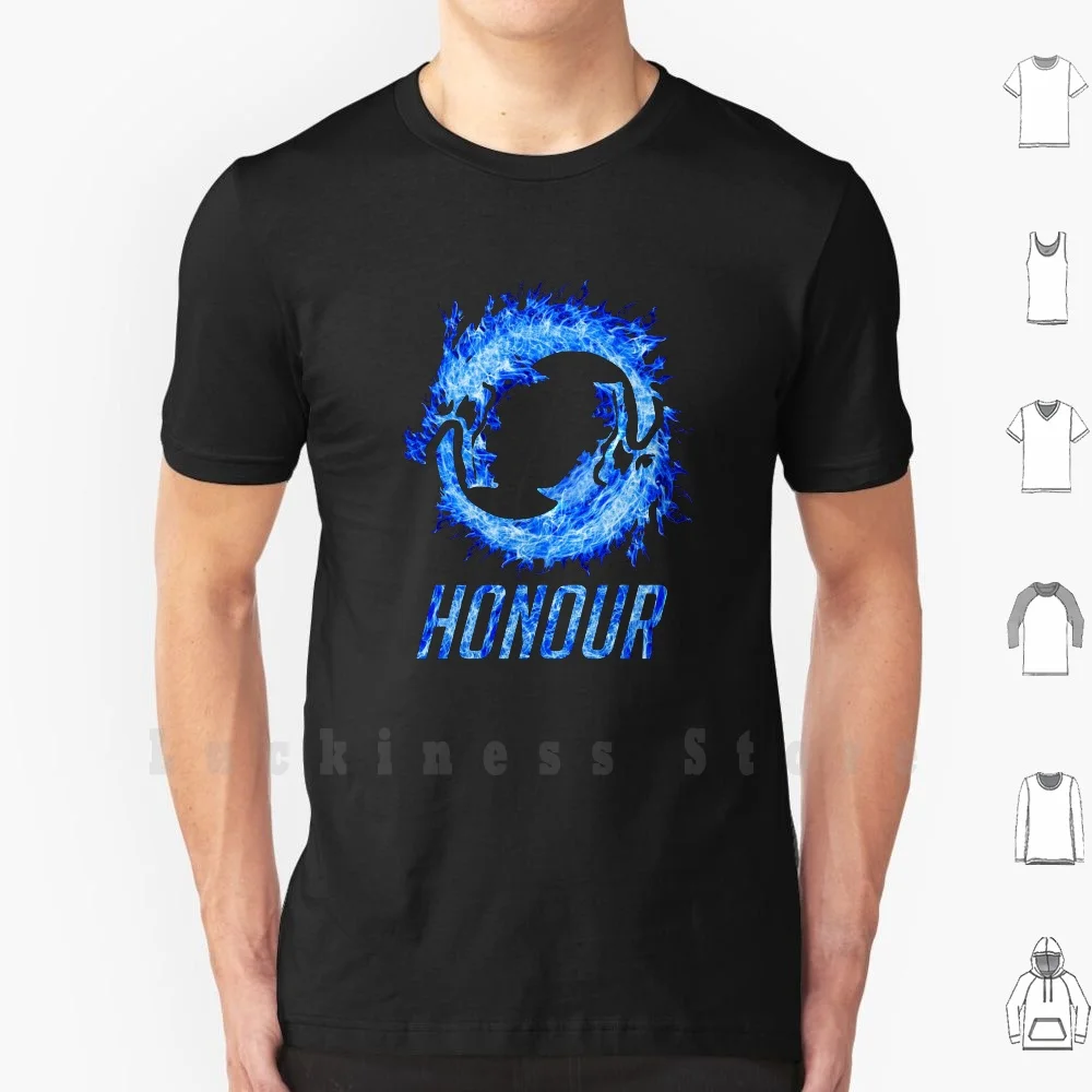 Honor T Shirt Print For Men Cotton New Cool Tee Videogiochi Hanzo Arrow Bow Dragon Shimada Clan Honor Moastic Hanamura