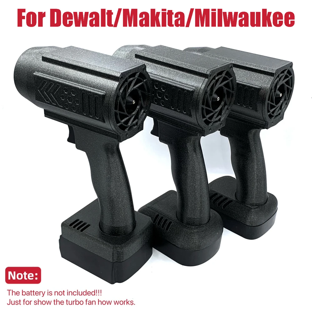 Ventola Turbo Canalizzata Portatile 50Mm Turbo Jet Fan Xl Brushless Thrust Car Washer Gun Per Batterie Dewalt/Makita/Milwaukee 18/20V