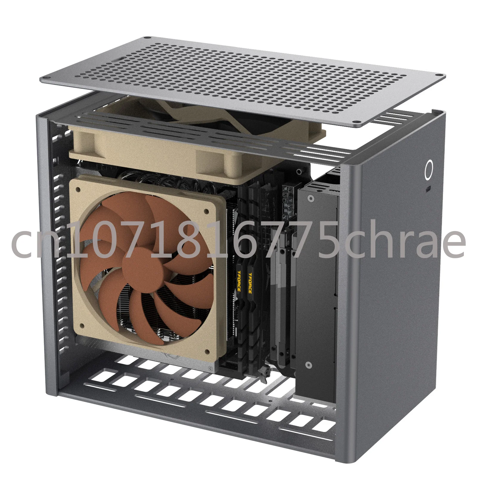 [Difetto Minore] A2 Lega Di Alluminio Itx Telaio Piccolo Desktop Mini Host A4 K39 Chassis