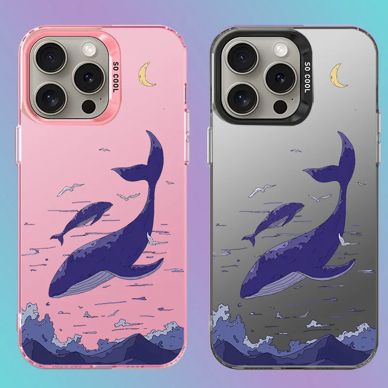 Custodia Per Iphone 13 Pro Max Custodia Per Telefono Blue Whale