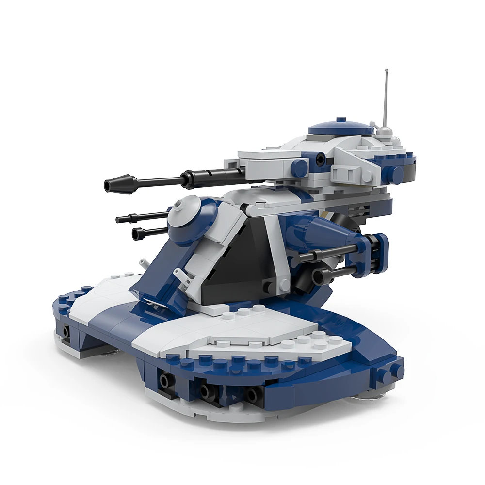 Moc Space War Military Tank 75283 Aat Tank Building Block Wars Assault Vehicle Robot Brick Educational Mosaic Toys Regali Per Bambini