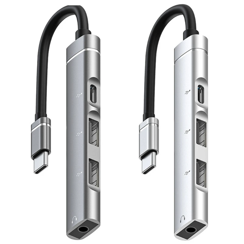 Usb C Extender Type C Dock Station 4 In 1 Hub Convertitore Usb 2.0 Otg Lega Alluminio Usb Typec Extender Hub