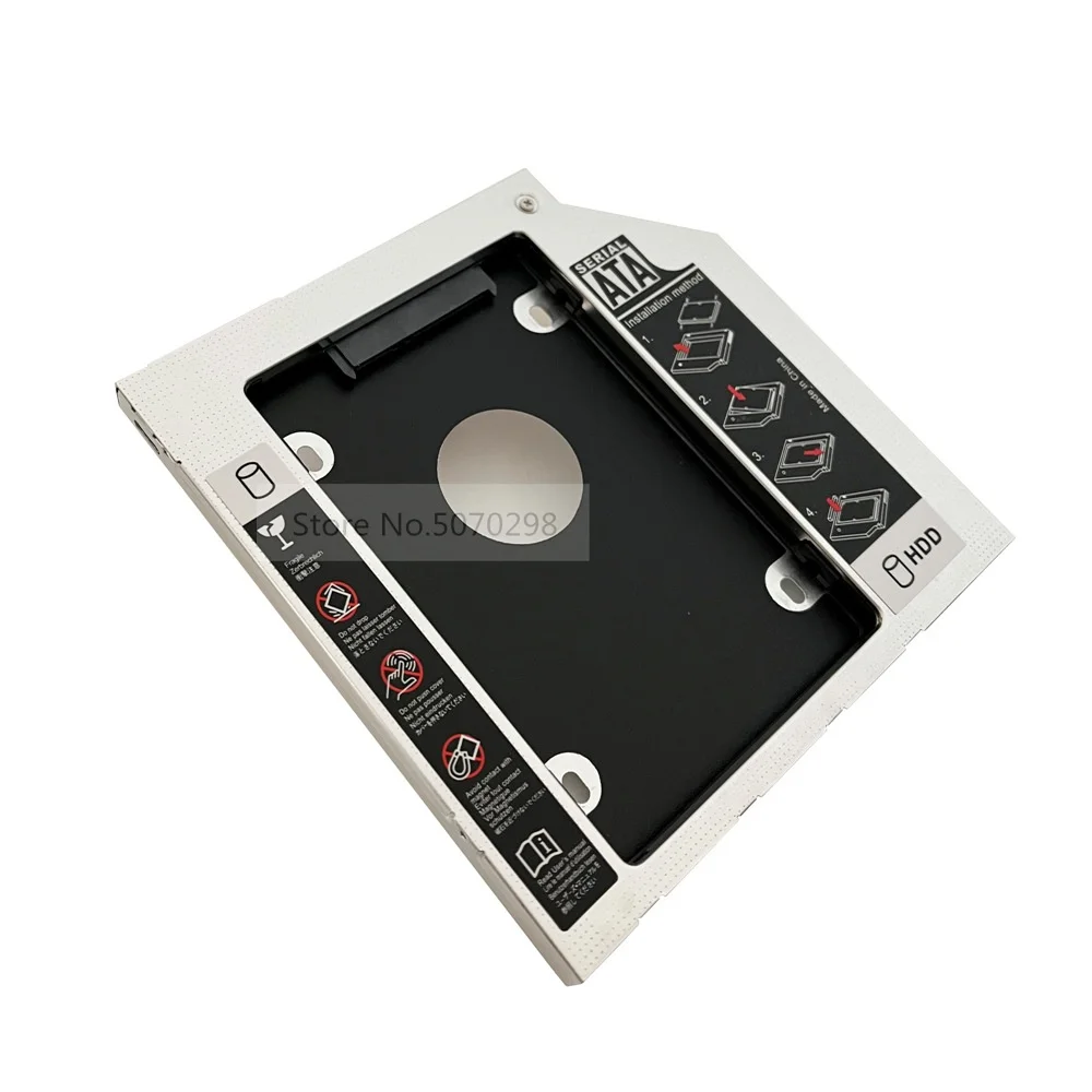 Universal Aluminium 9.5Mm Sata 2Nd Hdd Ssd Hard Drive Telaio Caddy Ottico Per Hp Envy Touchsmart Muslimah Uj162