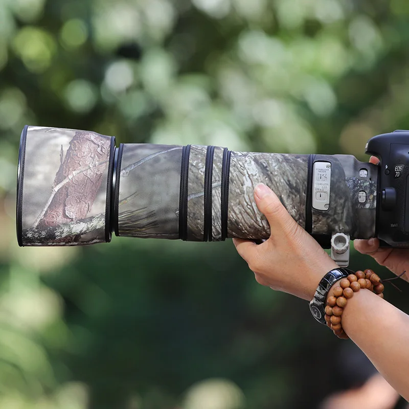 Chasing Birds Lens Coat Per Canon Ef 100-400Mm L Is Usm Impermeabile E Antipioggia Camo Lens Coat Cover Protettiva Canon 100400Mm