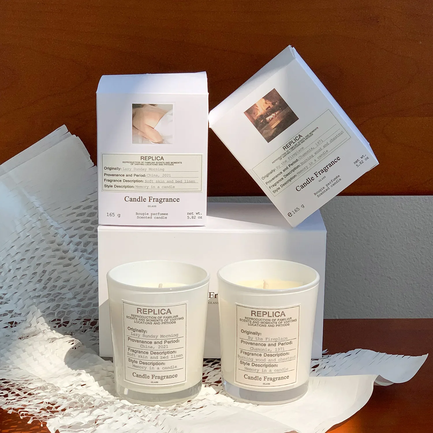 165G Lazy Sunday Morning Candela Profumata Camino Caldo Eau De Parfum Deodorante Diffusore Di Fragranze Decorazione Di Incenso Per La Casa