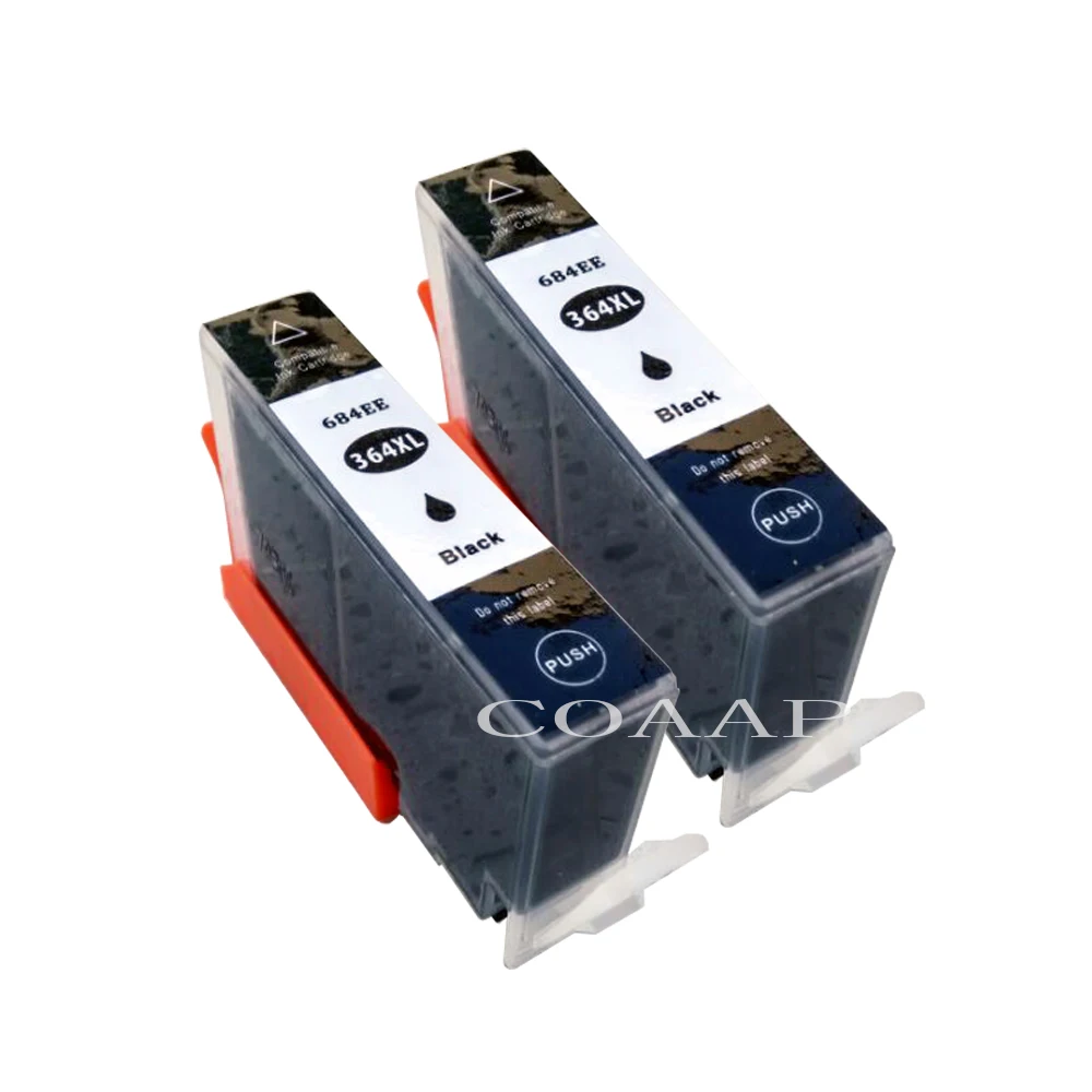 2X Cartucce Di Inchiostro Nero Compatibili Per Stampante Hp 364Xl Photosmart 5510 5520 Deskjet 3070A 3520 Officejet 4610 4620 4622
