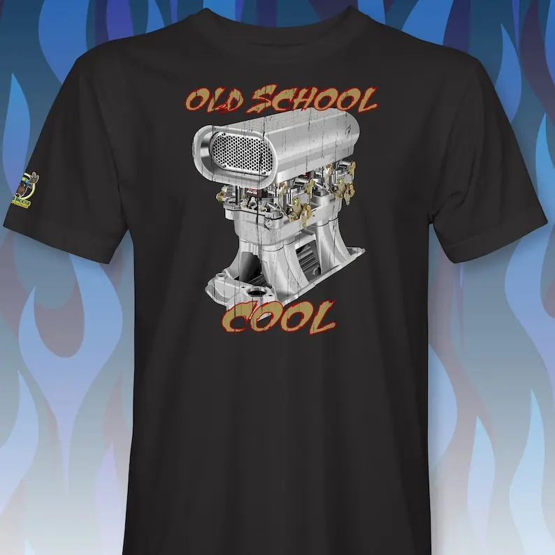 Maglietta Hotrod Ram Tunnel Cool Old School Invecchiata Rm0371 Maniche Lunghe O Corte
