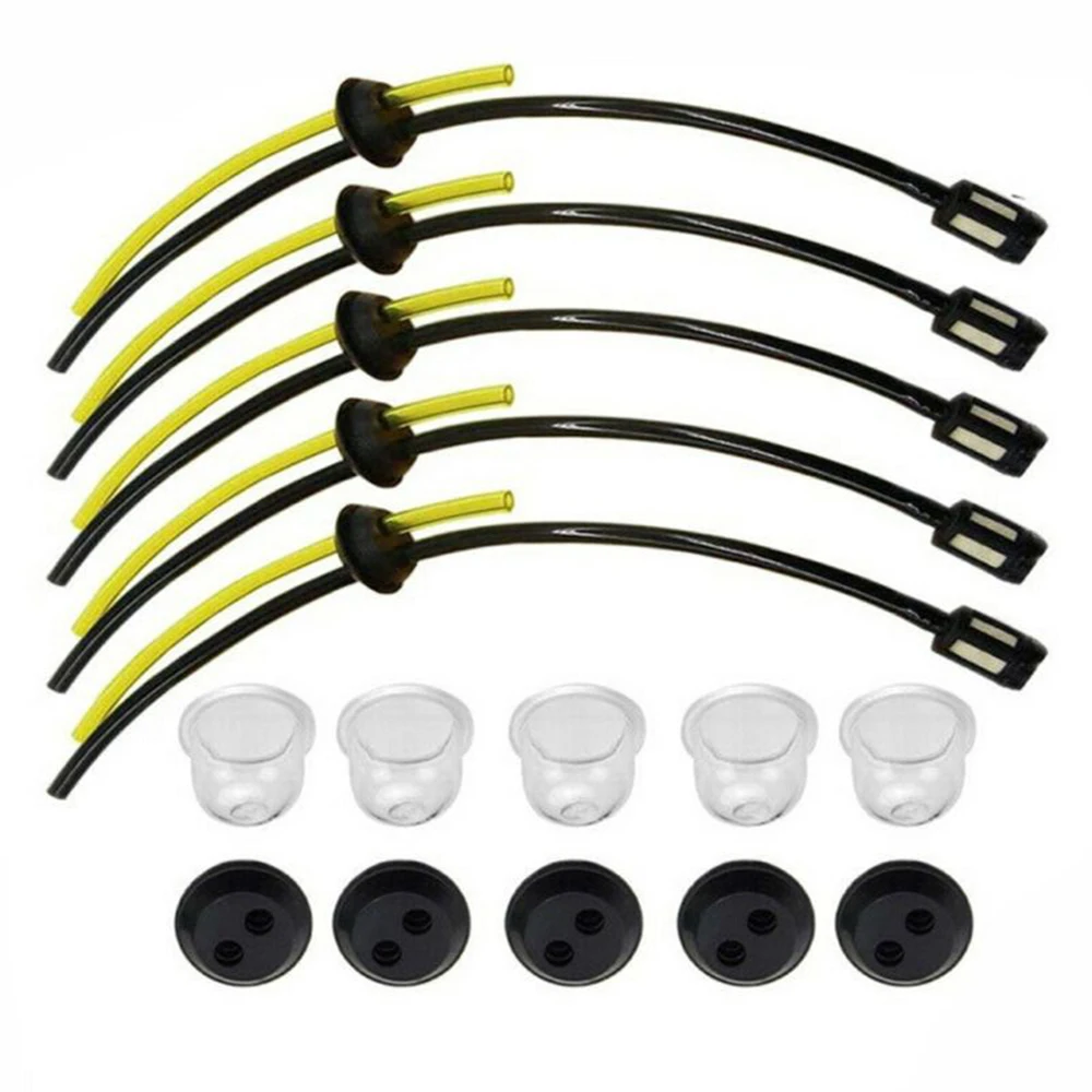 5Set Tubi Filtro Carburante Guarnizione Tubo Carburante Siepe Per Decespugliatore Decespugliatore Per Einhell Gardenline Bhs 26 Attrezzi Elettrici Da 