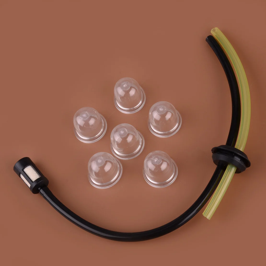 1 Set Primer Pompa Lampadina Filtro Gas Con Tubo Adatto Per Einhell Bg-Bc 43/1 Come Motorsense Nuovo