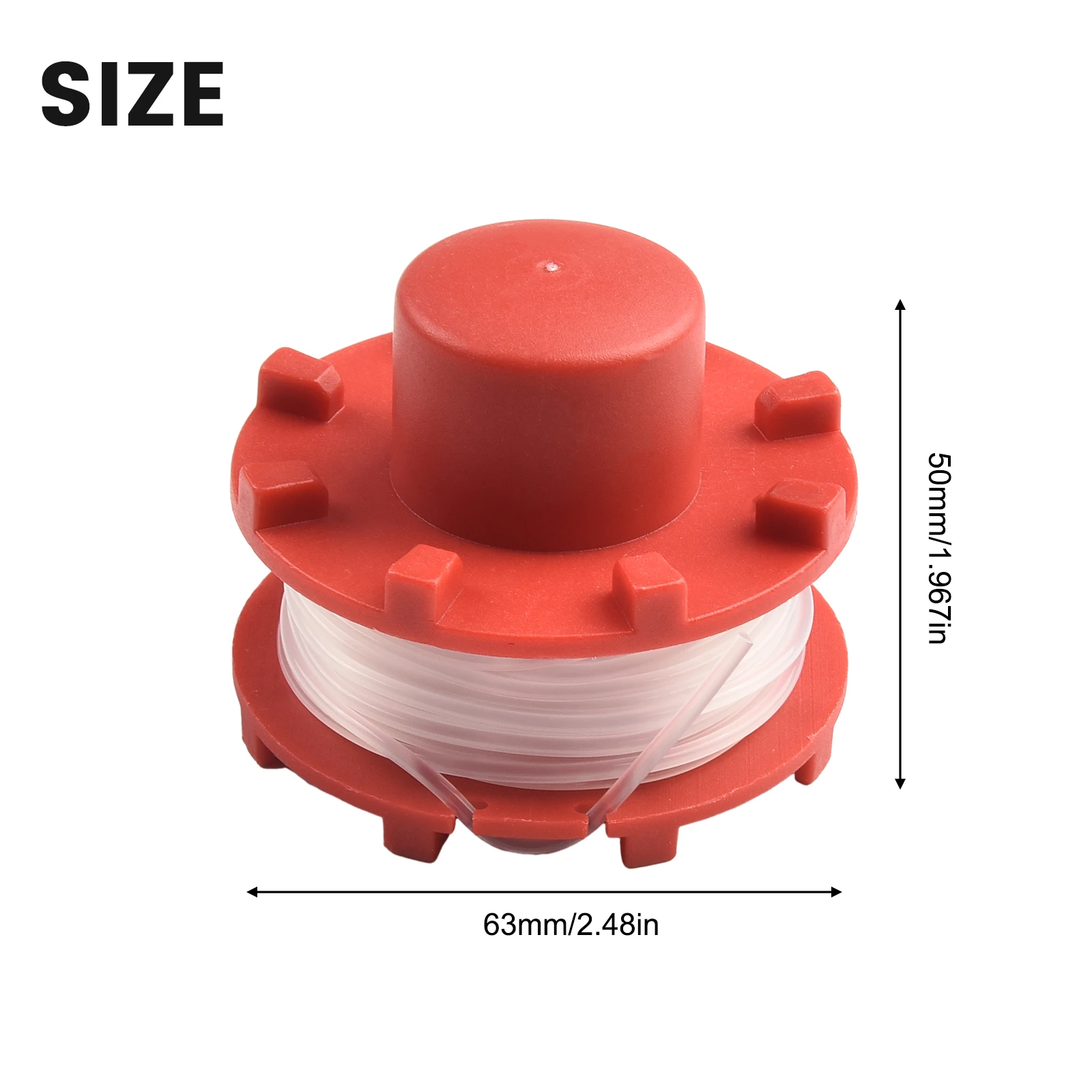 1 Pz Thread-Spool-Lawn-Trimmer-Spool-For-Einhell Tagliaerba Ge-Ct 36/30 Li E Solo Agillo 36/255 Bl Agillo 18/200