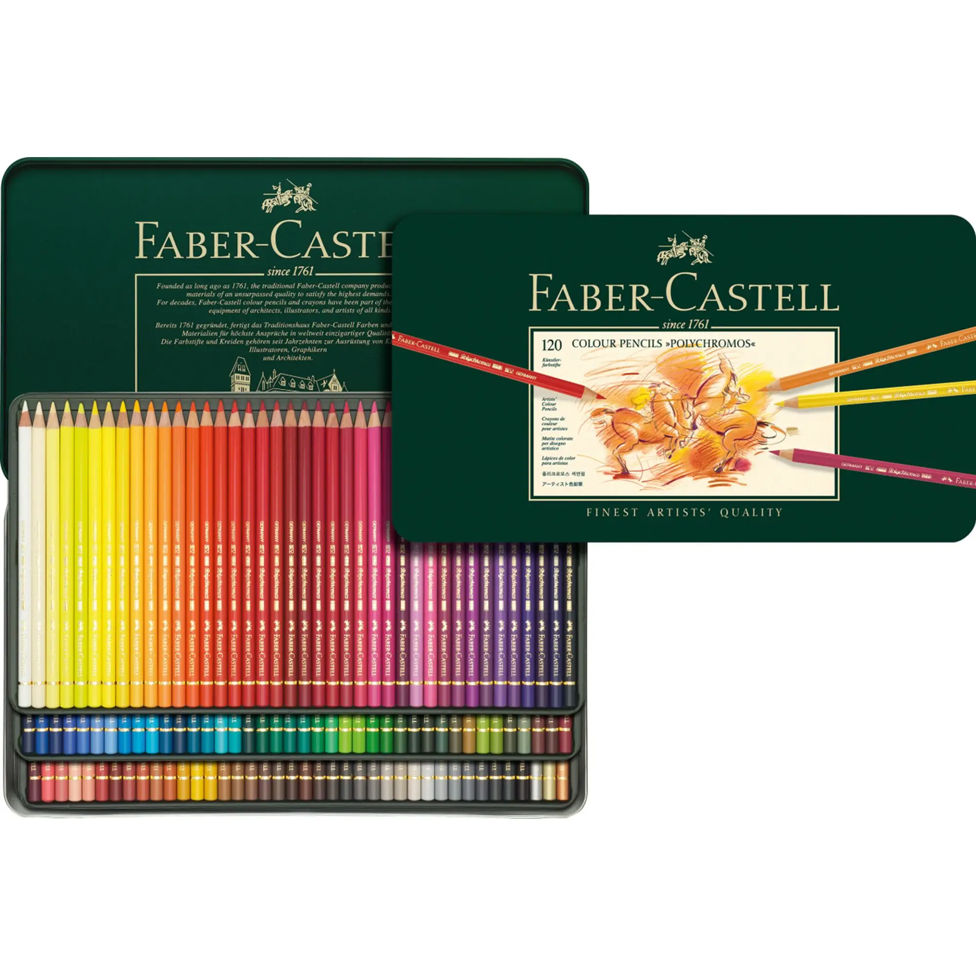 Faber-Castell Polychromos Color Pencil, Tin Of 120