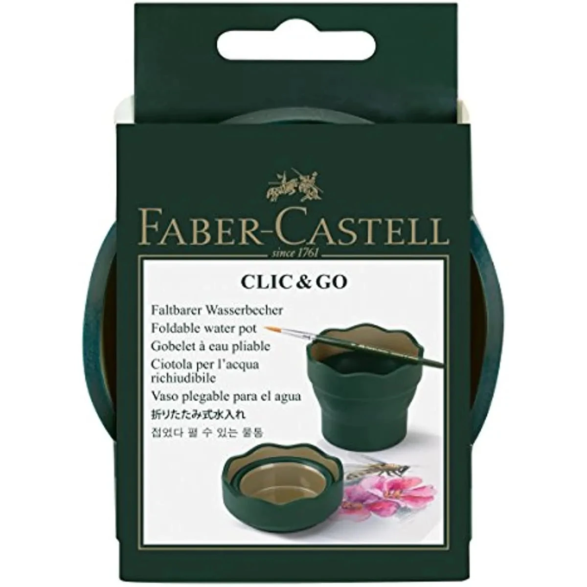 Faber Castell Wash Brush Bucket Scalabile Telescopico Art Wash Pen Cup Secchio Pieghevole Water Cup Sketch Painting Art Supplies