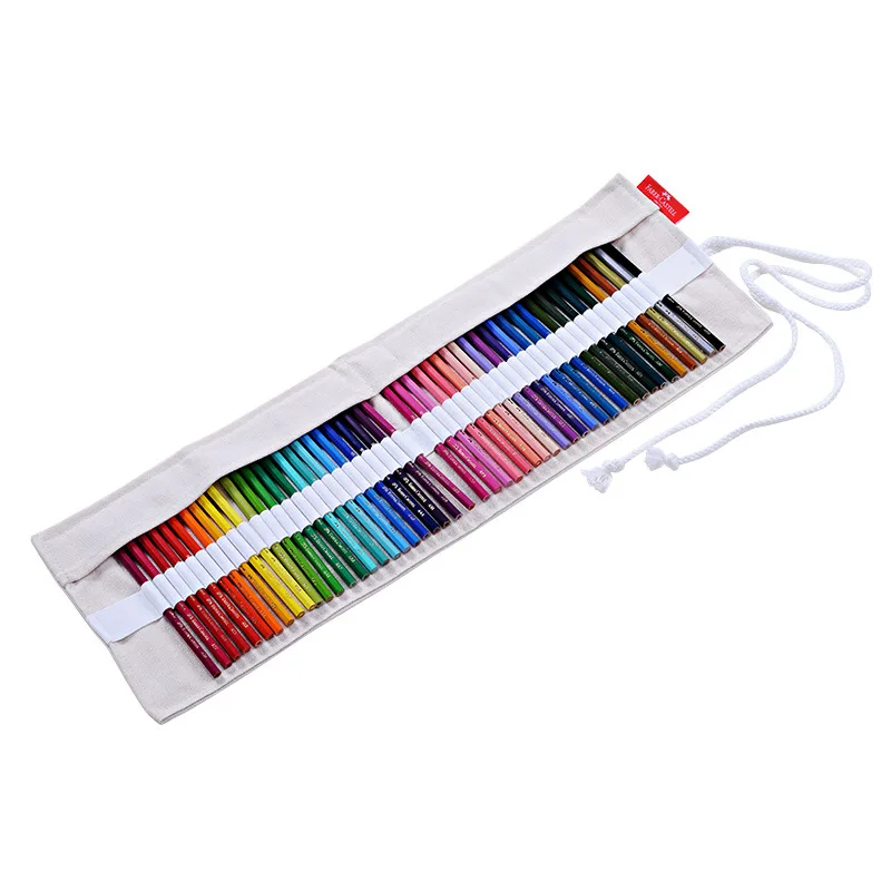 Faber Castell Color Pencil Bag Canvas 50 Colores Sketch Pencil Pouch