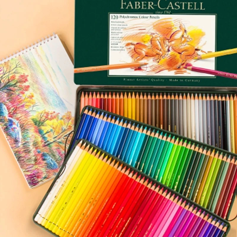 Faber Castell Polychromos 12/24/36/60/72/120 Colori Matite Colorate Oleose Professionali Matita Per Artisti Per Forniture Da Disegno 1100