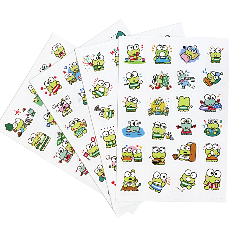 Adesivi Kawaii Kero Kero Keroppi Adesivi Per Manuali Carini Adesivi Per Computer Per Telefoni Cellulari Adesivi Per Album Adesivi In Pvc Trasparente