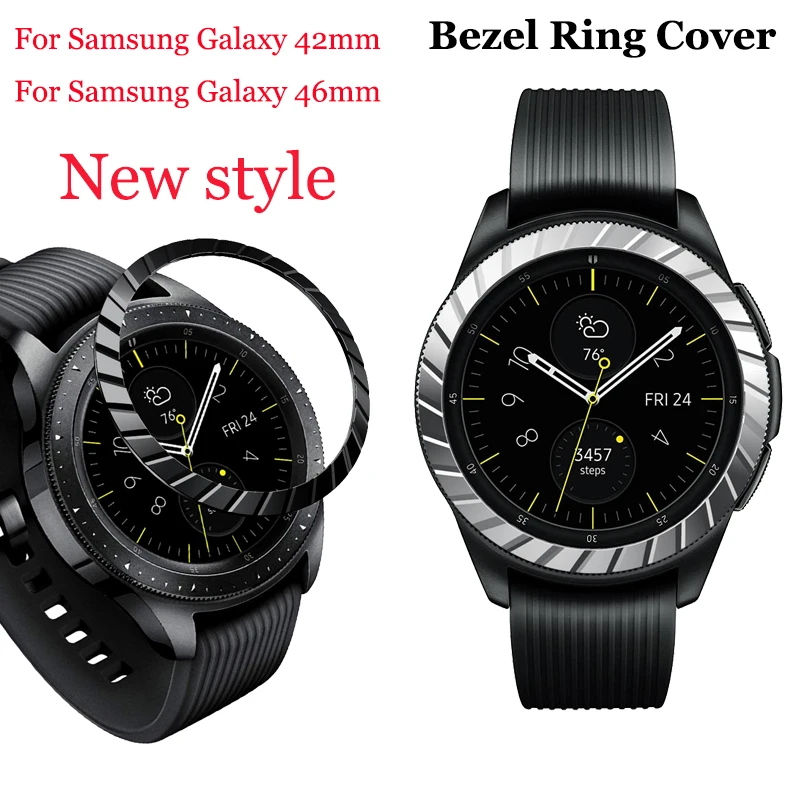 Nuovo Stile Anello Lunetta Styling Cornice Per Il Samsung Galaxy 42 Millimetri/46 Millimetri Lunetta Adesivo Anello Della Vigilanza Della Copertura De