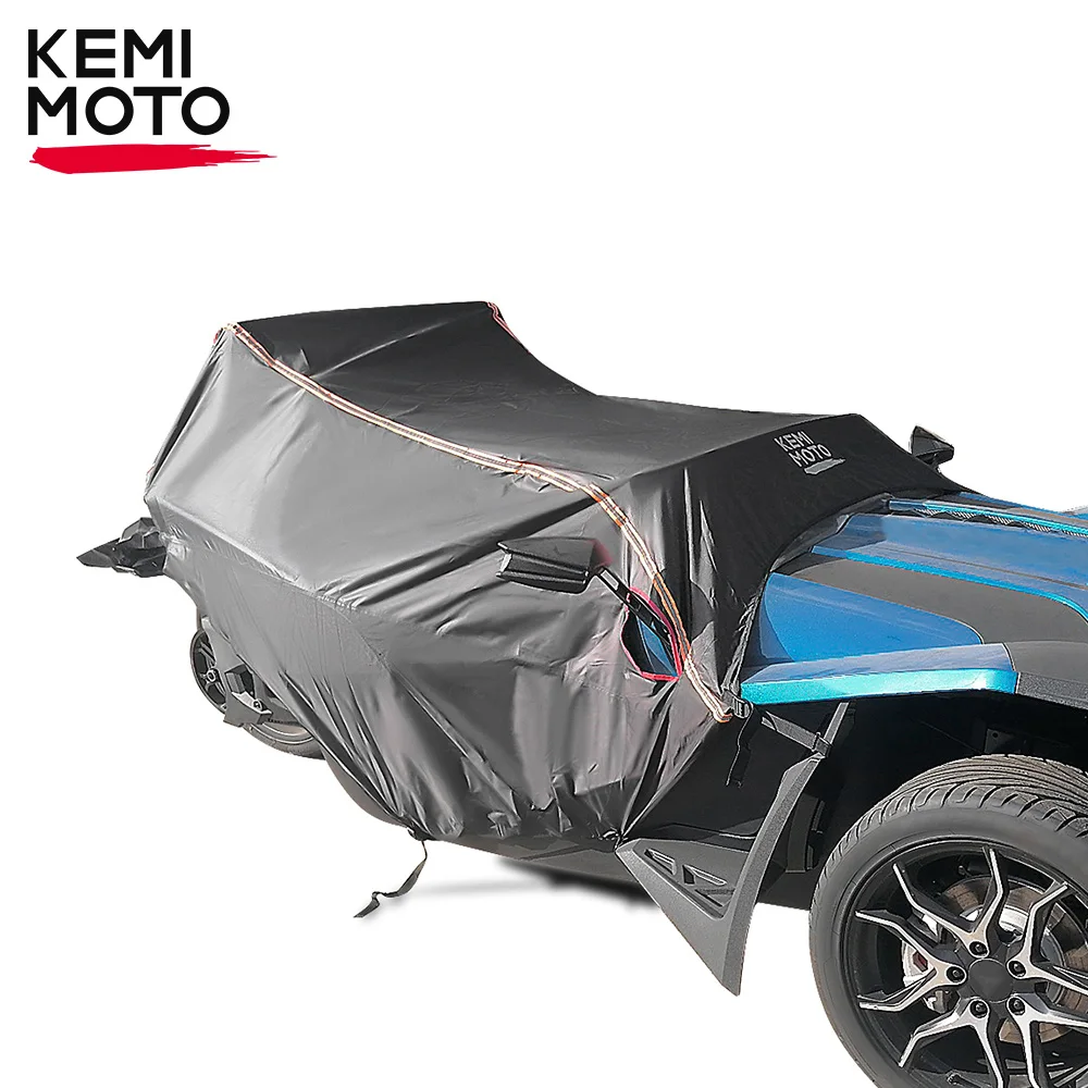 Compatibile Con Polaris Slingshot 2015-2023 Kemimoto 420D Half Cover Cockpit Cover Con Parabrezza, Protezione Uv Antipolvere Antineve