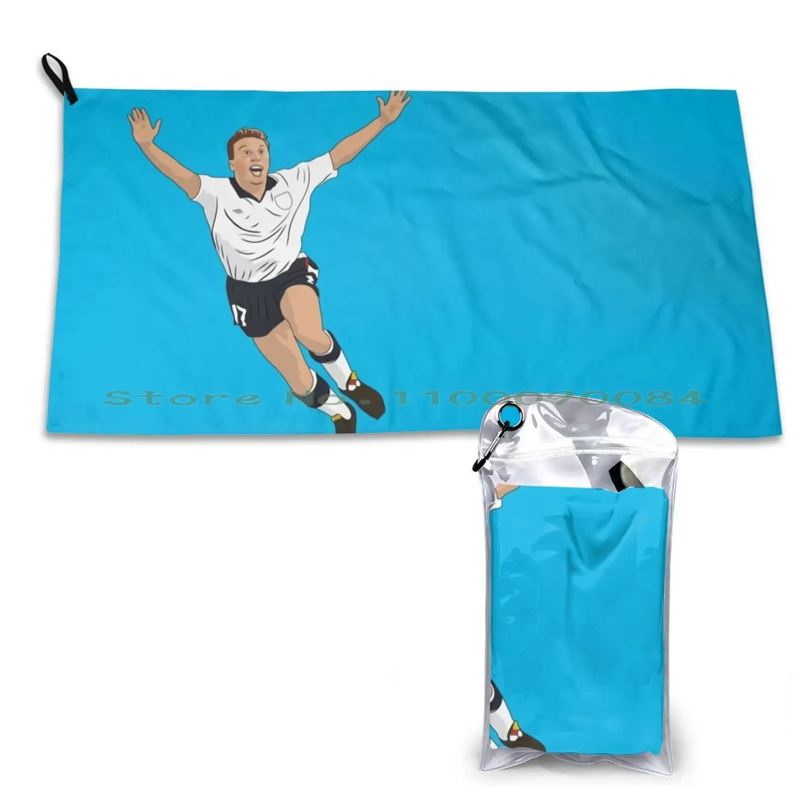 David Platt Italia 1990 England Goal Celebration Asciugamano Ad Asciugatura Rapida Palestra Sport Bagno Portatile I Axolotl Domande Solo Una Ragazza C