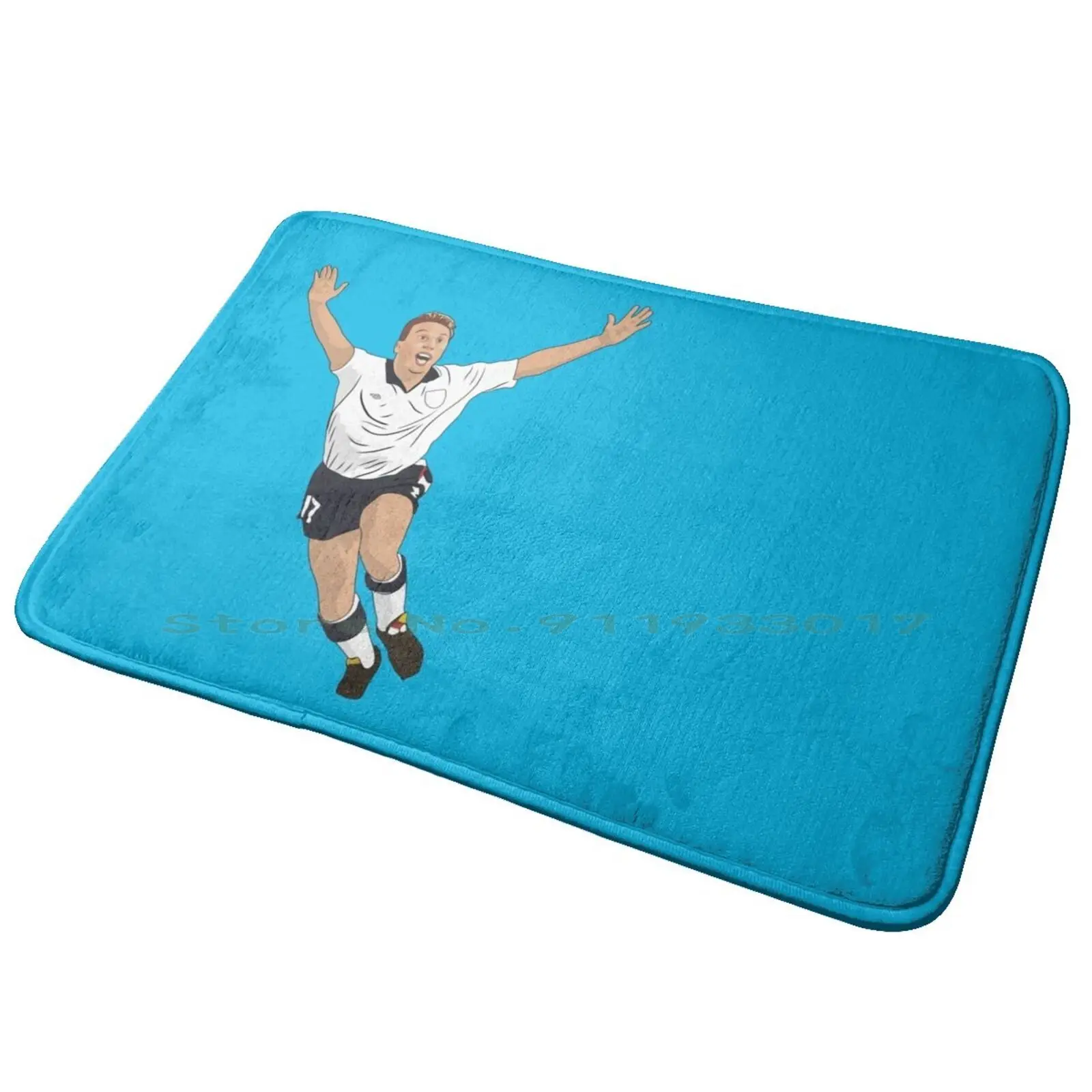 David Platt Italia 1990 England Goal Celebration Ingresso Zerbino Tappetino Da Bagno Tappeto I Axolotl Domande Solo Una Ragazza Che Ama