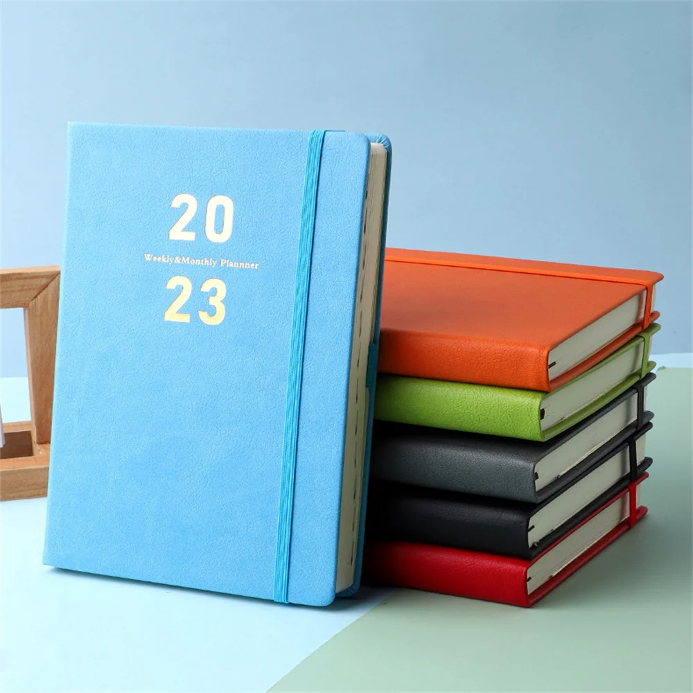 2023 A5 Schedule Book Planner Book Mensile Weekly Daily Agenda Notebook Journal 365 Time Management Blocco Note Per L'Ufficio Scolastico