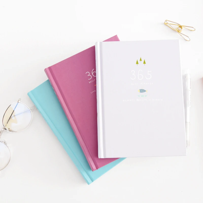 Nuovo Calendario Creativo 365 Giorni A5 Notebook Piano Settimanale Calendario Manuale Semplice Kawaii Studente Cancelleria Scuola Forniture Per Uffici