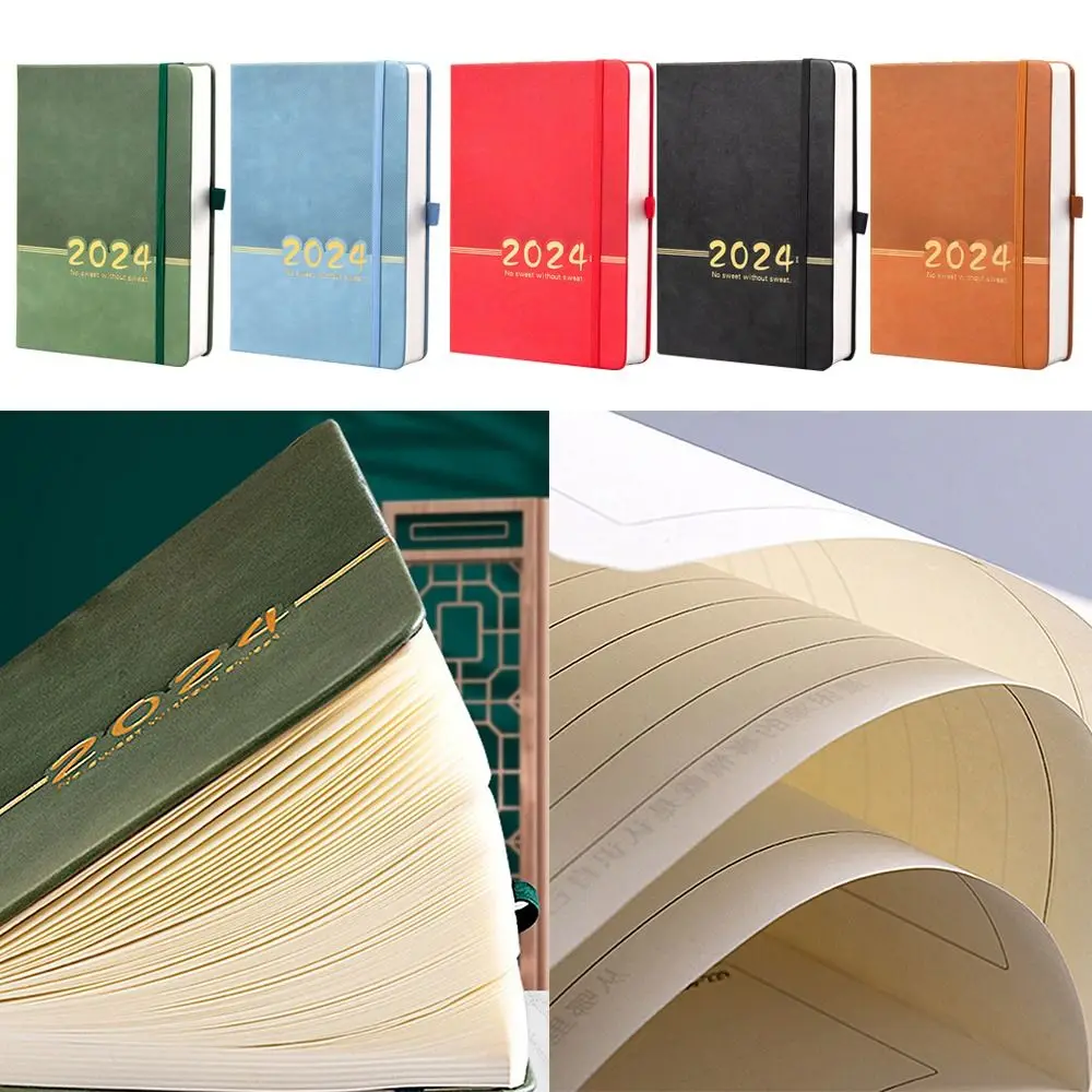 2024 Calendario Inglese Notebook Business Office Time Management 365 Giorni Piano Notebook