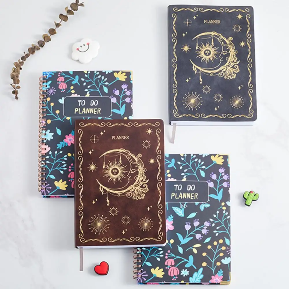 A5 Schedule Book Portable Double Coil Process Record Paper 2023 Anno Calendario 365-Day To Do Planner Blocco Note Per Ufficio