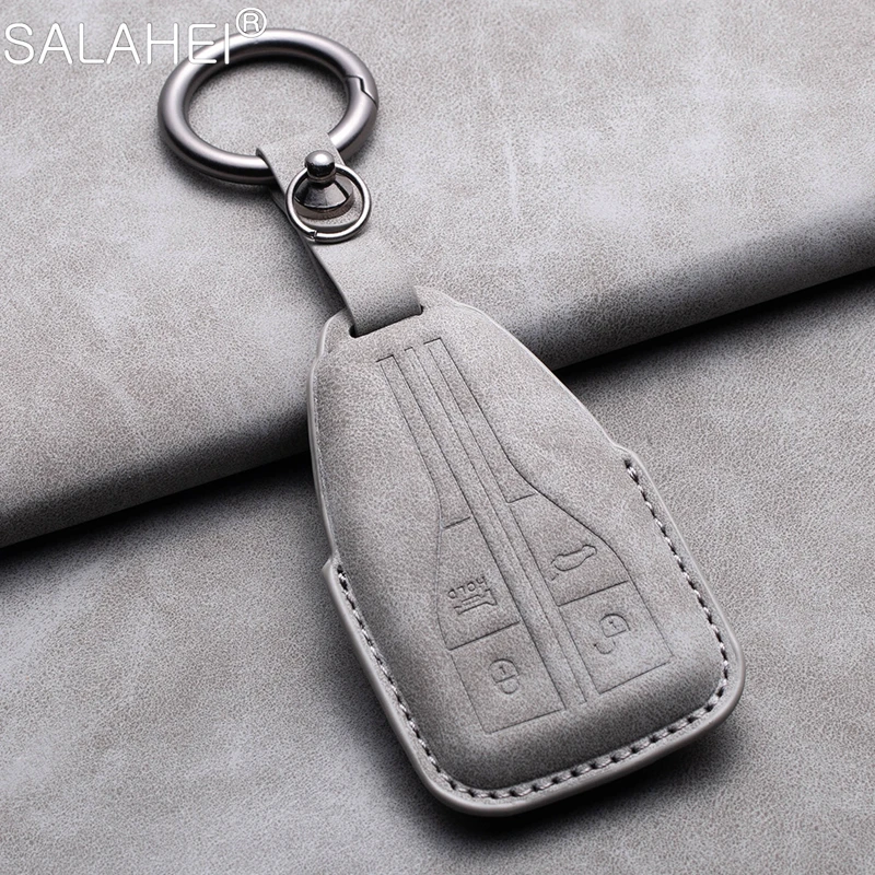 Nuova Custodia Protettiva Per Chiave Auto In Pelle Di Pecora Per Faw Hongqi H9 H7 H5 Hs5 Hs7 Hs5 H7 H5 Hs7 Accessori Portachiavi Remoti Intelligenti
