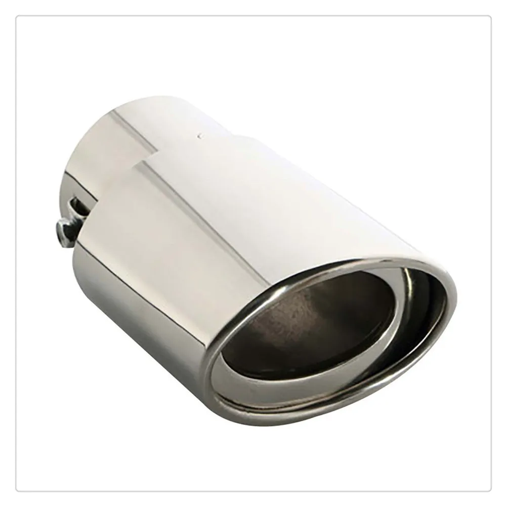 Silenziatore Di Scarico Universale Per Auto Punta Rotonda In Acciaio Inossidabile Per Volkswagen Gti Vw Cc Golf 7 Golf 6 Mk6 Polo Tiguan