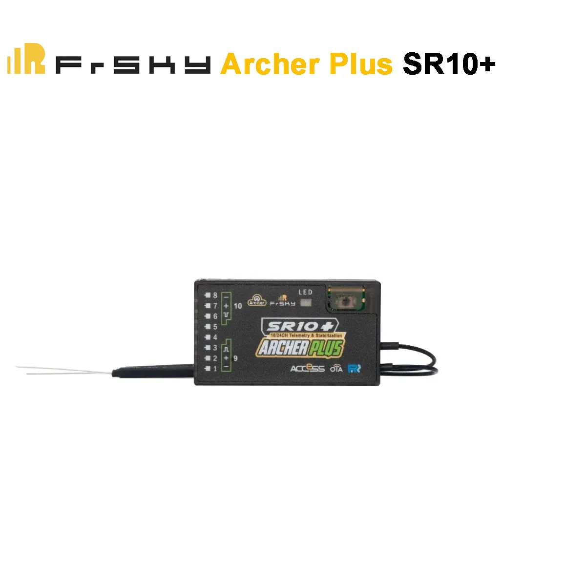 Ricevitore Frsky Archer Plus Sr10 + Con Accesso E Accesso D16 Dodes Compatibile Con X20 X18 Xe X9Dp X7 X9Lite Xlite Pro Modello Rc