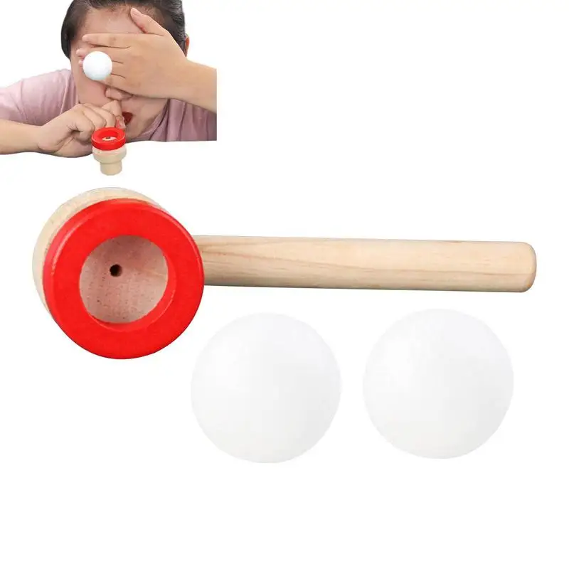 Giocattoli A Sfera Per Tubi Per Bambini Classic Floating Blow Pipe Balls Toys Floating Ball Game For Kids Ragazzi Ragazze Toys Blowing Ball Party